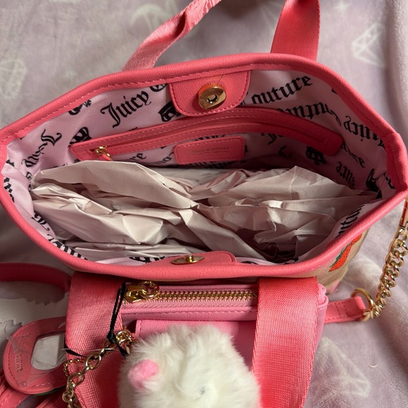 Juicy couture Strawberry Canvas Tote Bag with Card Wallet - Picture 6 of 7